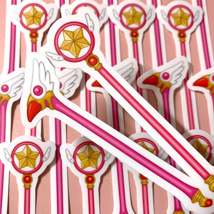 WATERPROOF Cardcaptor Sakura Clow Card Sealing Wand Decal for wholesale by Parasol Paper