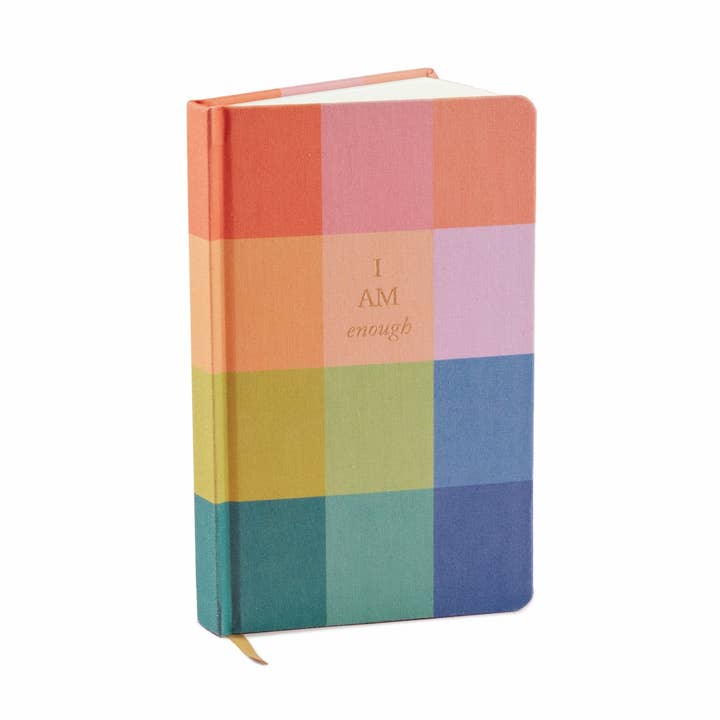 Designworks Ink Bookcloth Journal - Rainbow - I Am Enough for wholesale by Designworks Collective