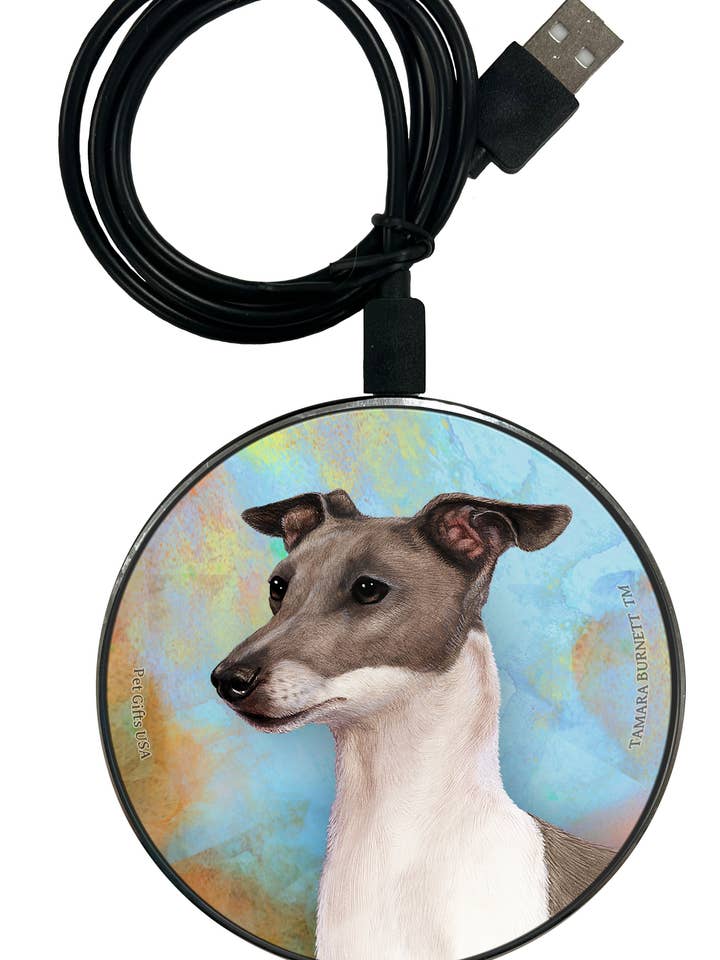 Chargeur de téléphone Zoomies - Lévrier italien bleu pour la vente par Pet Gifts USA, LLC