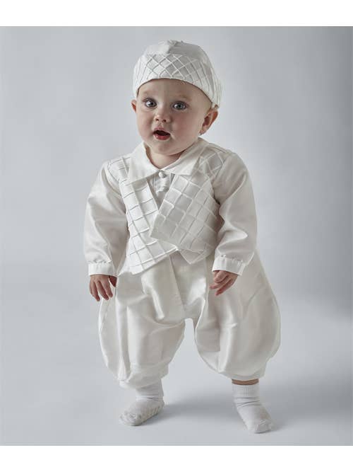 Sevva Ltd. – wholesale Clothing set – Baby – Christening Boys Romper with Hat. Patrick1