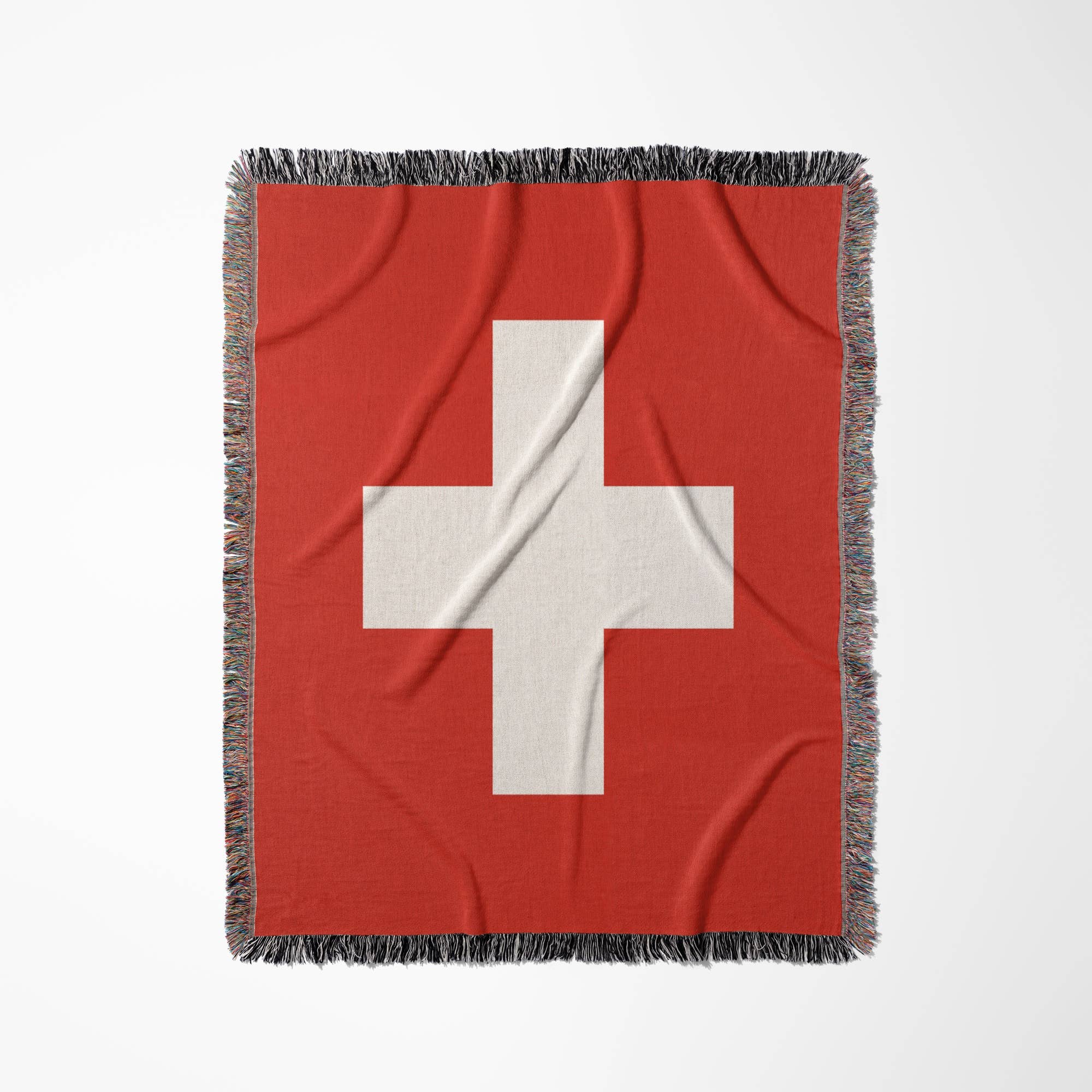 3dRose - Wholesale Throw Blanket - 3dRose, Flag of Switzerland - Swiss red and white cross - Europe - European country - world travel souvenir, Blanket0