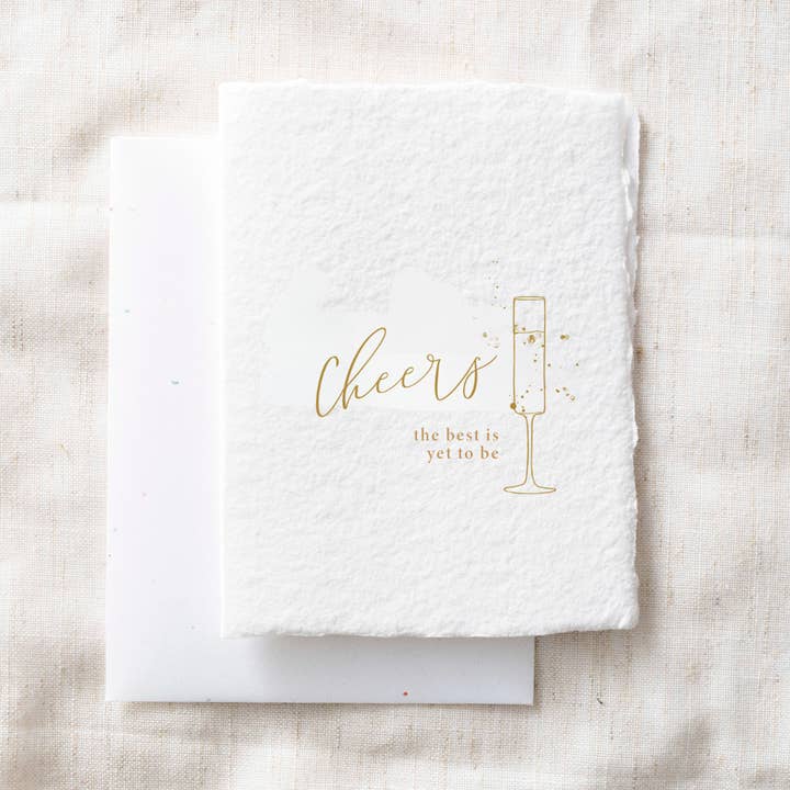 Paper Baristas - Wholesale New Year's Card - Cheers. The best is yet to be. | New Year Greeting Card