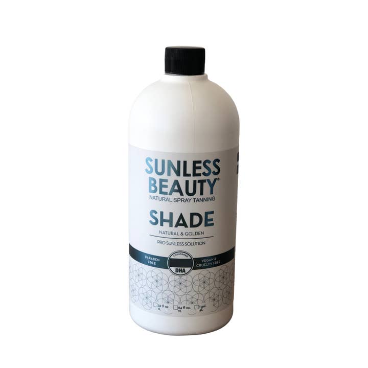 SHADE SUNLESS SOLUTION (NATURAL & GOLDEN) for wholesale by Sunless Beauty