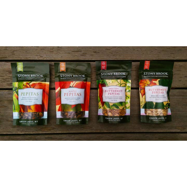 Stony Brook WholeHeartedFoods - Wholesale Nuts - Stony Brook Roasted Pumpkin Seeds
Variety Pack1