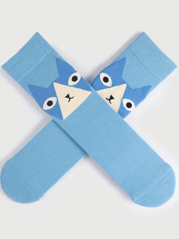 Queen Cat Socks | Semibold Queen Cat Athleisure Crew Socks for wholesale by Semibold