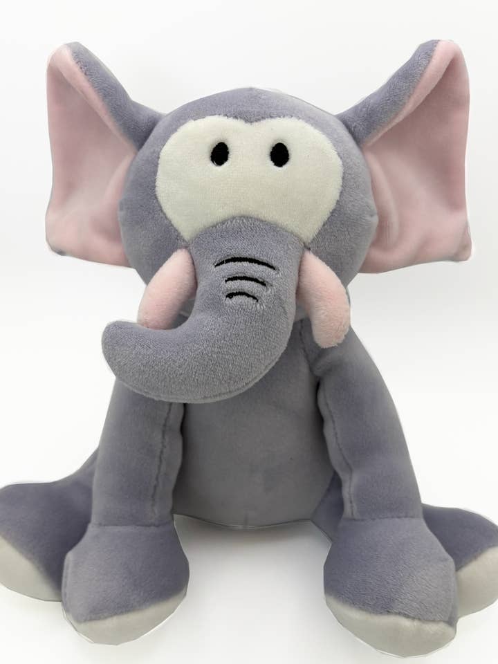 Elephant Stuffed Animal Plush Sitting Stuffy for wholesale by Paper Cow LLC