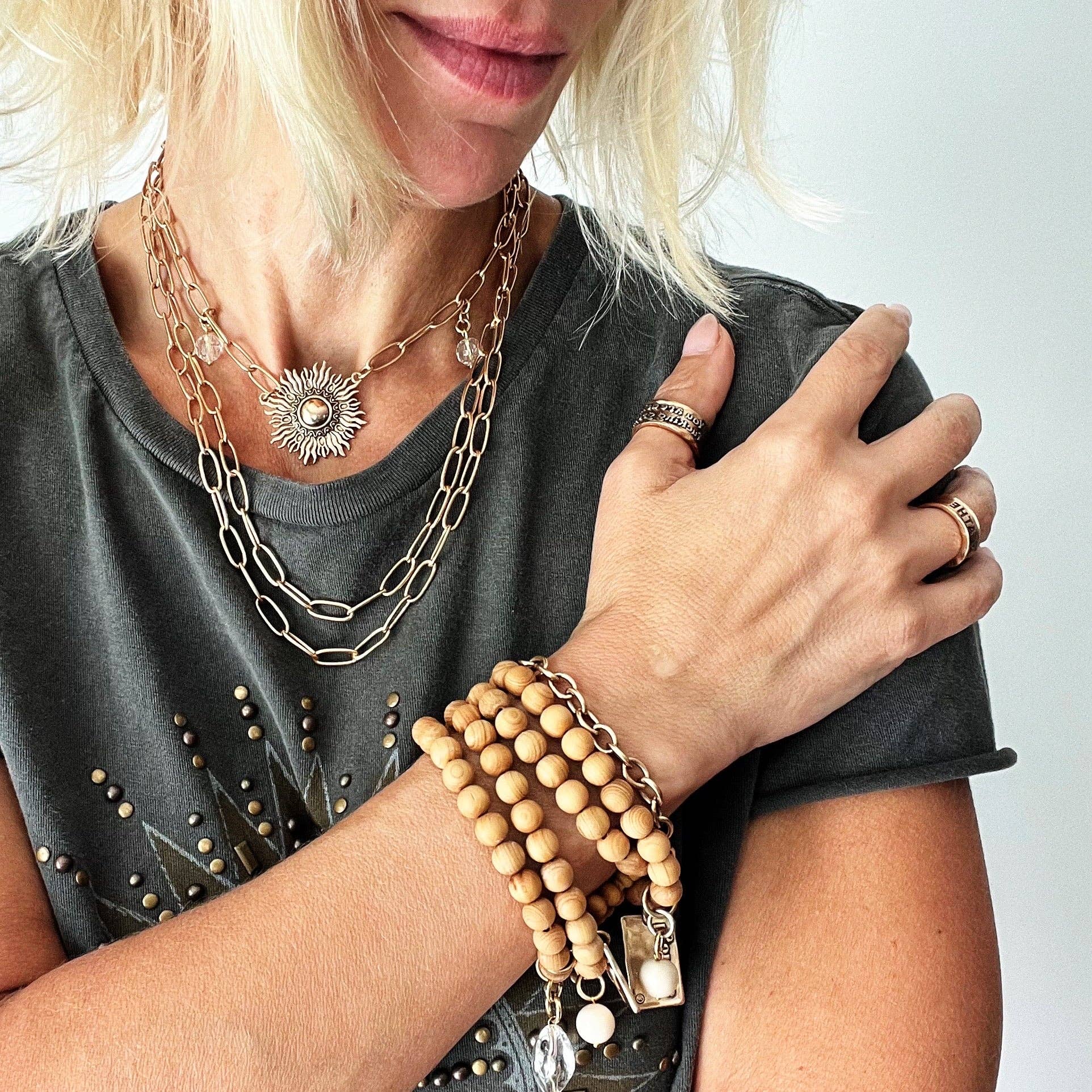 Katia Designs - Vendita all'ingrosso Collana con ciondolo/pendaglio - Collana lunga a catena con pendente a stella perfettamente imperfetta5