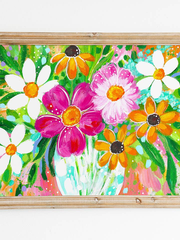 Bethany Joy kunstprint met zomerse bloemen voor wholesale door Bethany Joy Art