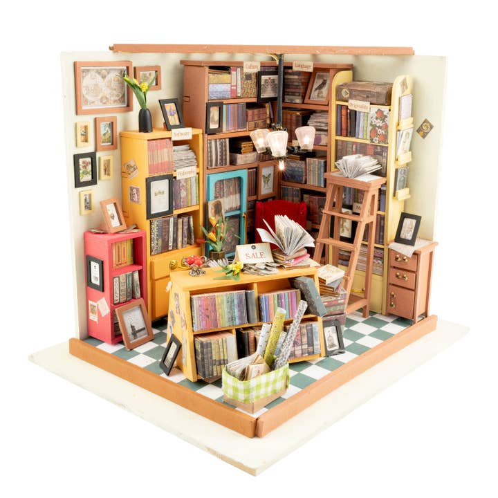 Hands Craft - Wholesale DIY Craft Kit - DIY Miniature House Kit: Sam's Study11