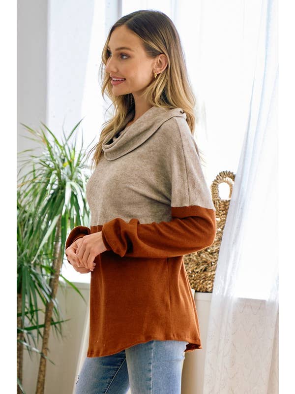 Moonshot Clothing - Wholesale Tunic - Women's - MST3388-I will always love you colorblock top7