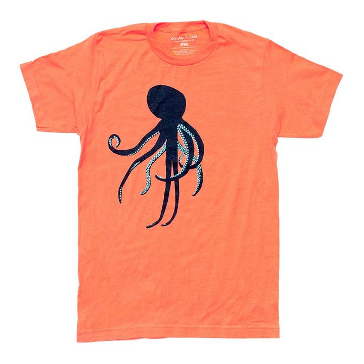 Octopus Men's Tee for wholesale by Cinder + Salt