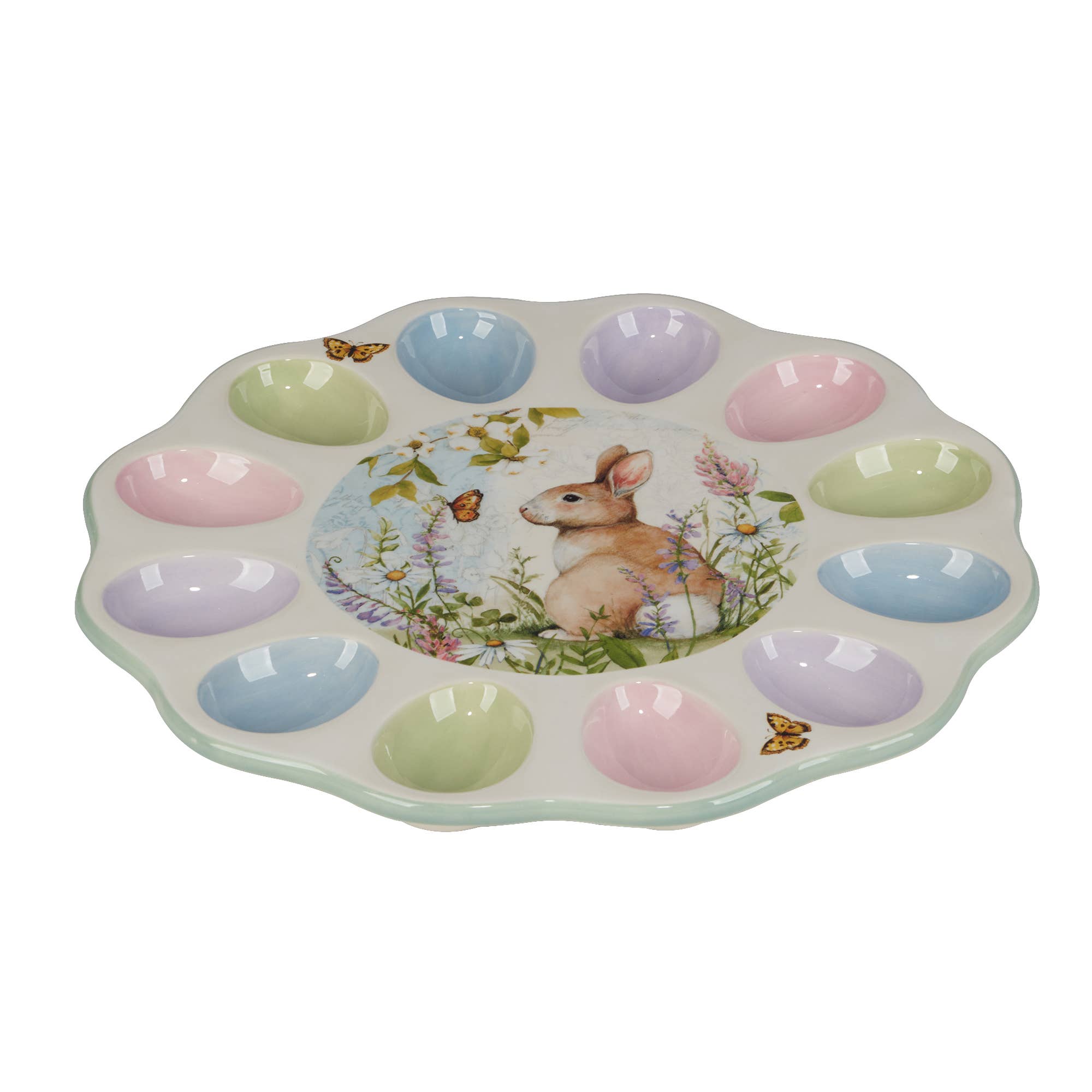 Certified International – Prato por atacado – Prato de Ovo Revelado Redondo de Prado de Páscoa2