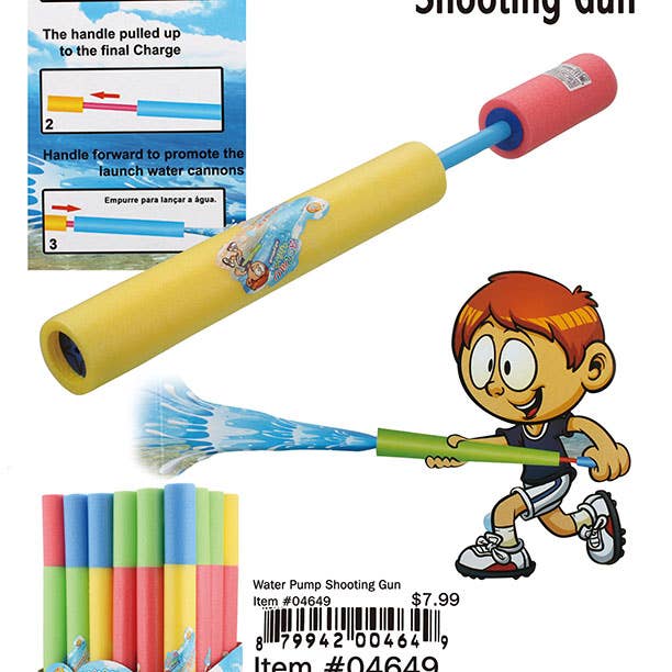 Puka Creations - Wholesale Classic Toy - Kids - Water Pump Shooting Gun