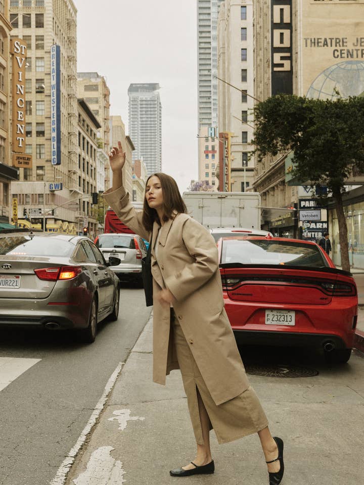 MOD REF - Wholesale Trench Coat - Women's - The Serena Coat | Pointed Collar Trench Coat3