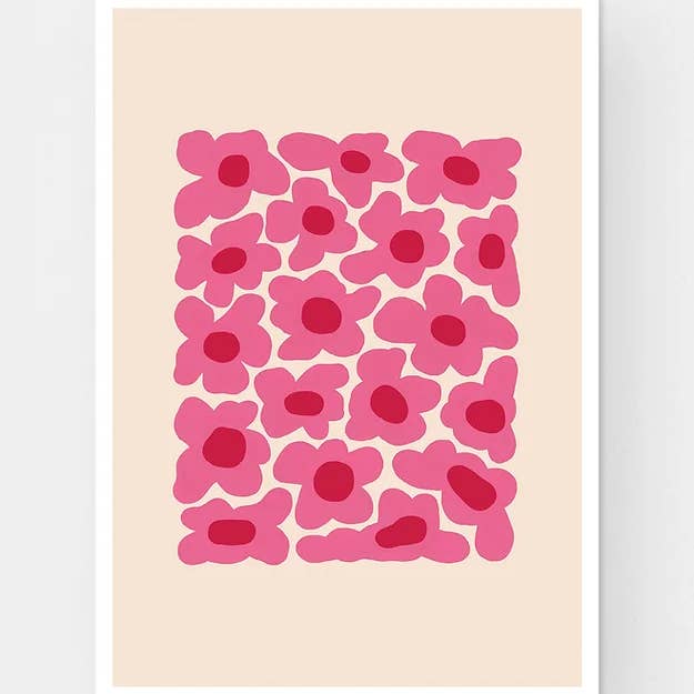 Liv Lee - Wholesale Art Print - Wonky Flowers