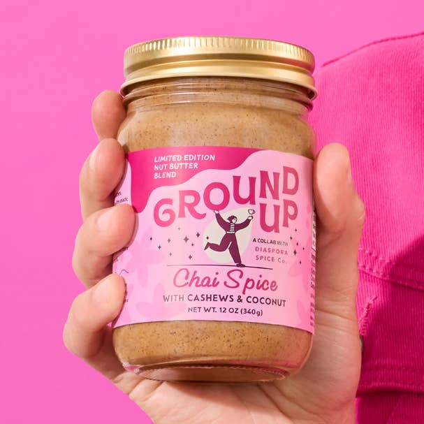 Chai krydder nøddebutter 340g for engroshandel hos Ground Up