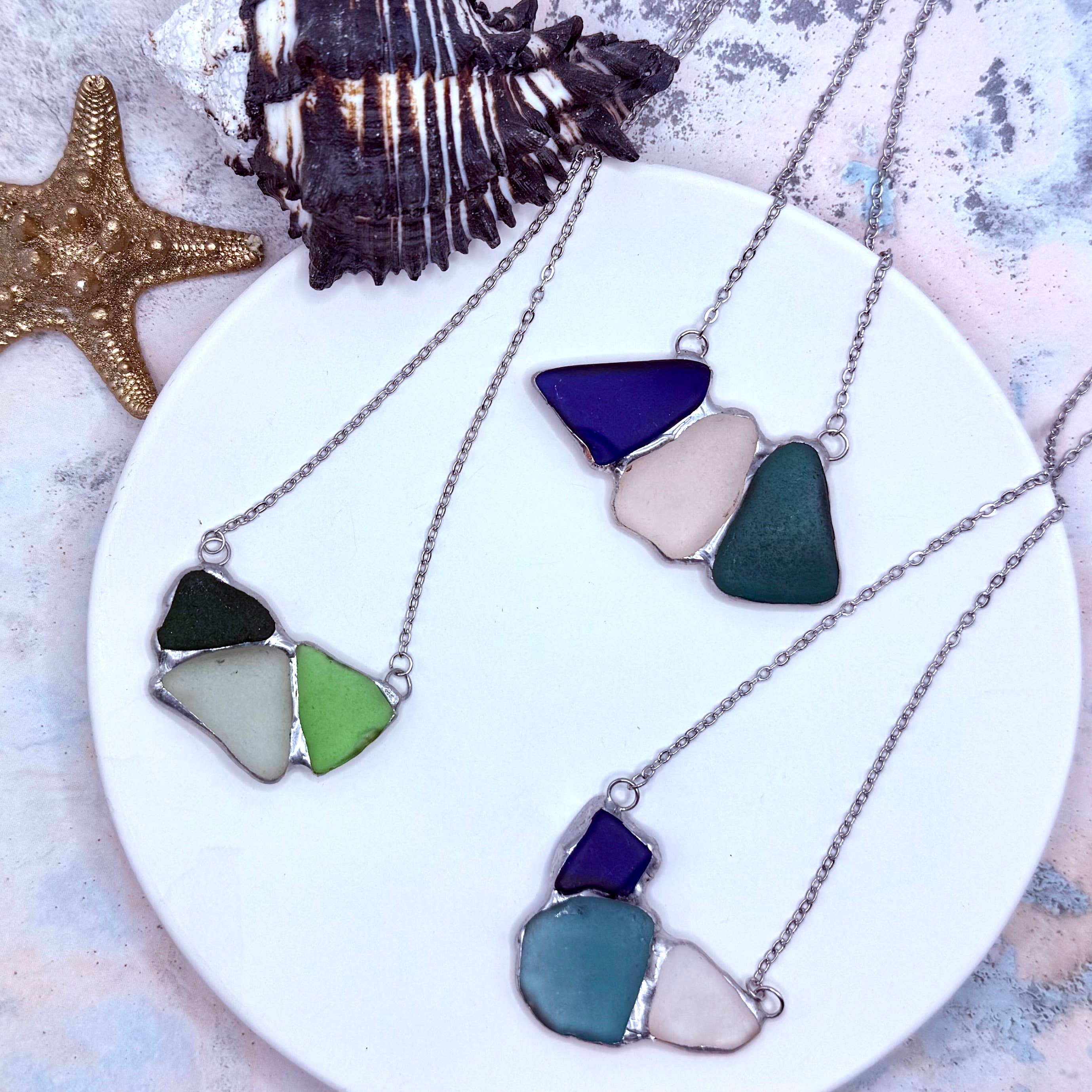 Cyn Elizabeth Studios - Wholesale Pendant/Charm Necklace - Shoreline Souvenir Sea Glass Necklace4