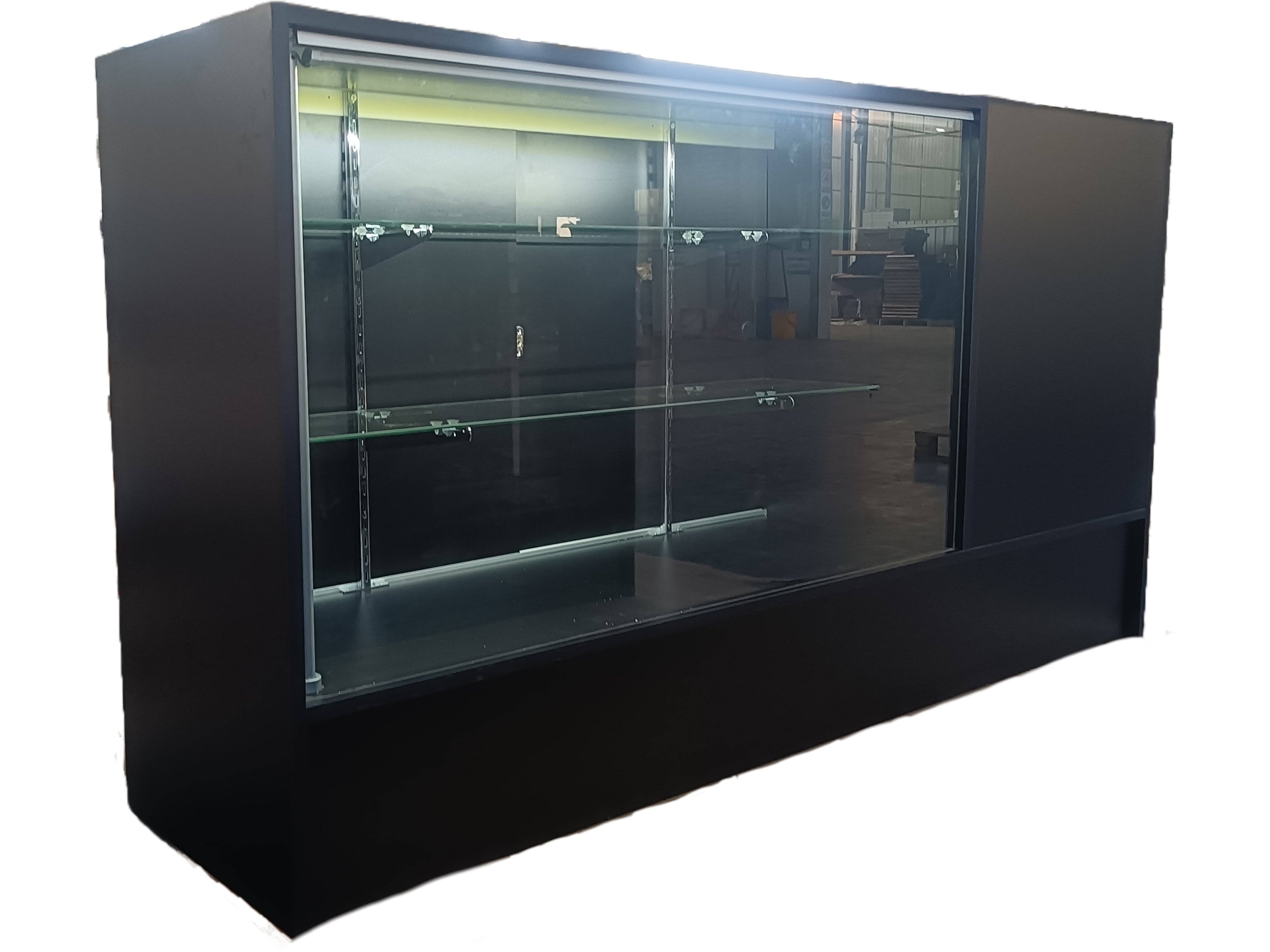 Only Hangers - Wholesale Retailer Display Stand/Case - 2-in-1 Counter - Combo Counter - Full Vision with Register Stand - With LED lights- 6feet2