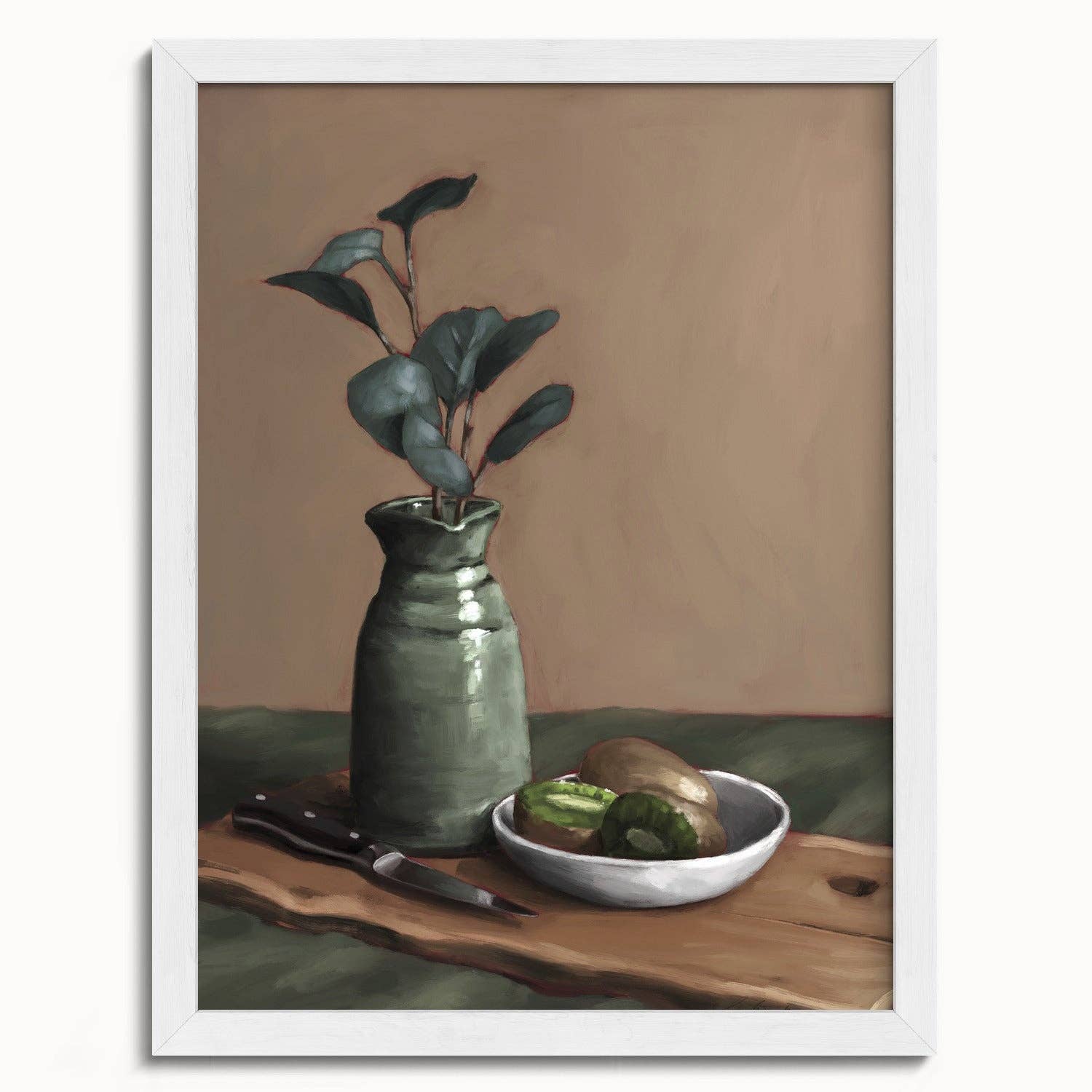 The Ugly Cat Studio - Wholesale Art Print - Eucalyptus and Kiwi Still Life Art Print13