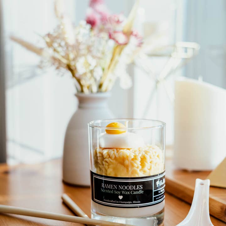 Fire Doll Studio - Wholesale Novelty Candle - Adorable Ramen Noodles Scented Soy Wax Candle!