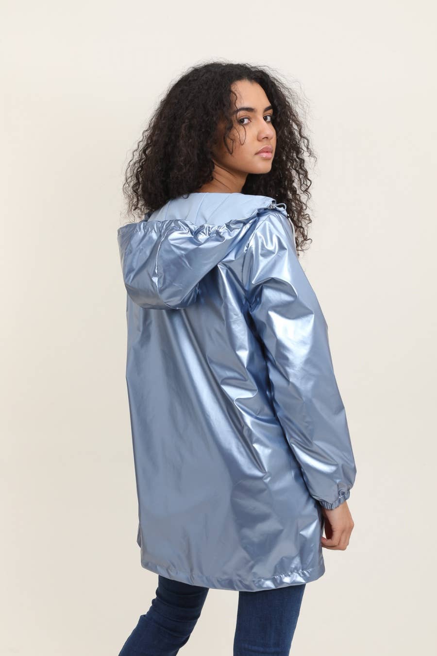 Attrait Paris - Wholesale Raincoat - Women's - Long reversible hooded waterproof jacket20