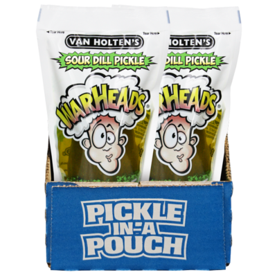 Van Holten's – wholesale Pickled vegetables – Van Holten's Warheads Extreme Sour Pickle-In-A-Pouch, 12ct2