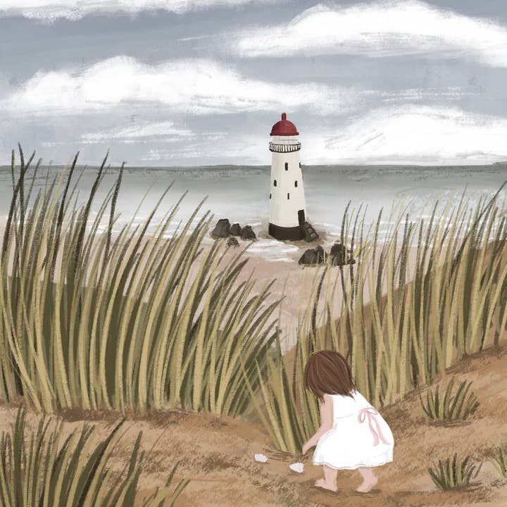 Megan Lindsey Illustration – wholesale Art print – “Seaside” Prints0