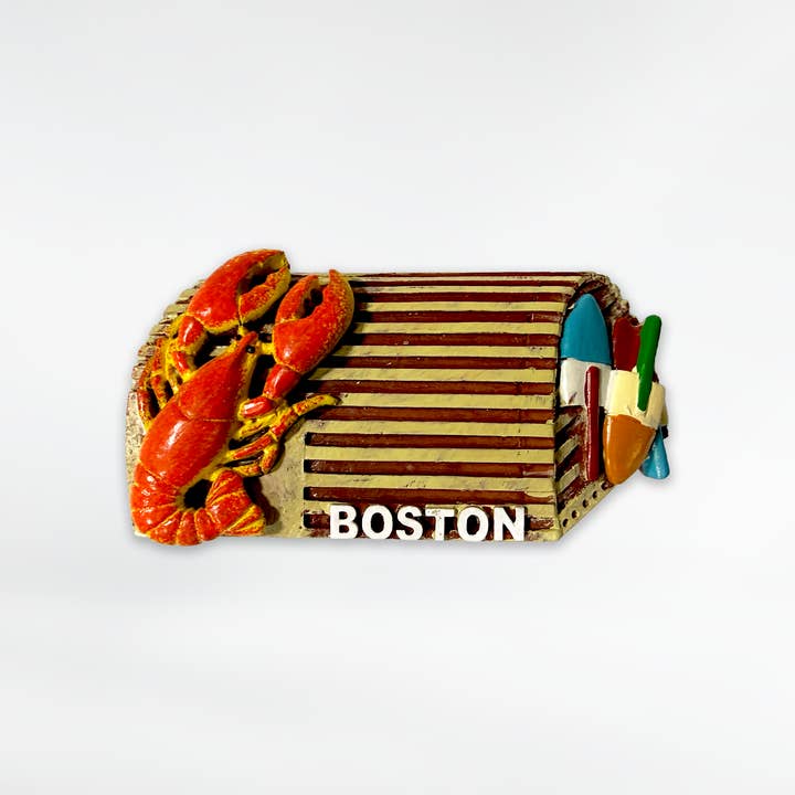 Aimant 3D Piège à Homard de Boston pour la vente par Commonwealth Souvenirs
