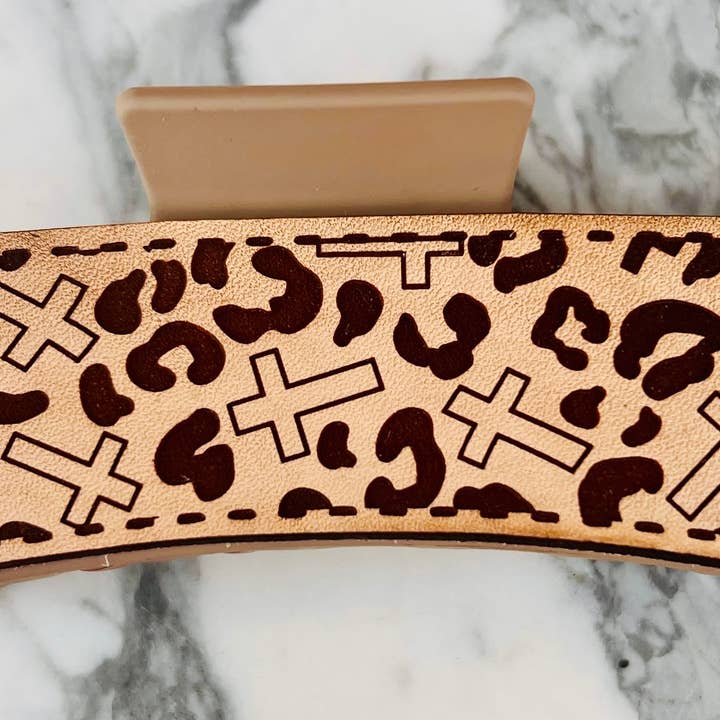 BMR Designs - Vendita all'ingrosso Fermaglio per capelli - Donna - Fermagli per capelli in pelle - School Spirit - Mascotte - Game Day6