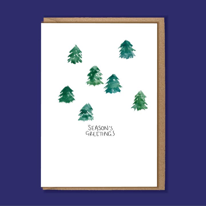 SEASONS GREETING A6 Card for wholesale by Jemma Leigh Design