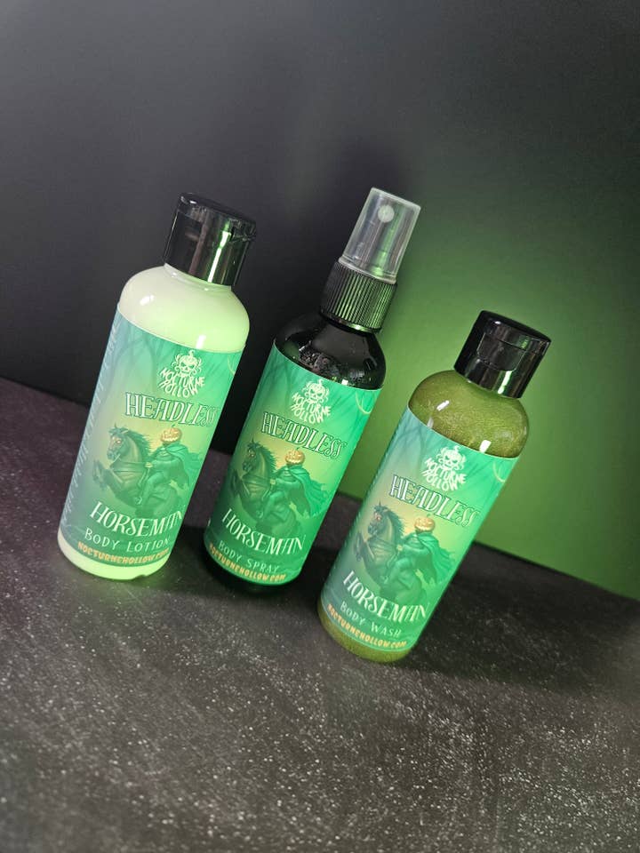 Limited Edition Trio – Headless Horseman Body Wash, Body Lotion & Body Spray for wholesale by Nocturne Hollow