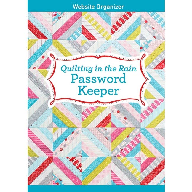 Bradley's Book Clearance - Wholesale Display Book - Quilting In The Rain Password Keeper: Website Organizer
