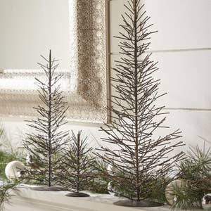 Zucker Goose Coquille Feather Christmas Tree 24 - White
