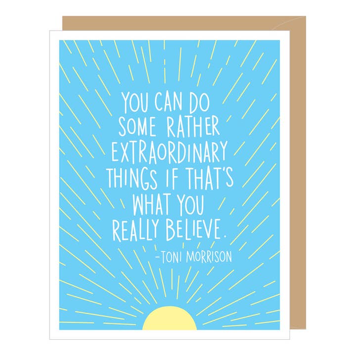 Toni Morrison Quote Encourage/Congratulations Card for wholesale by Apartment 2 Cards