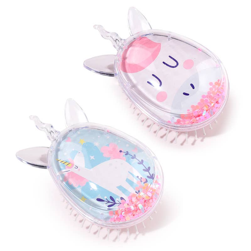 Puckator Ltd – wholesale Hårborste/kam – Unicorn Magic Shaped Glitter Hårborste1