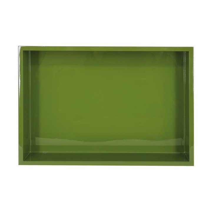 Khaki workshop tray L33 W24 H4.5cm for wholesale by Opjet Paris