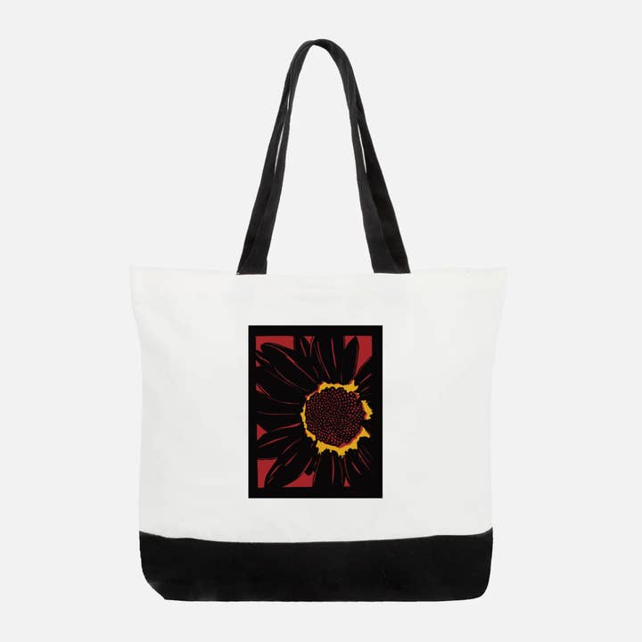 Sunflower Tote Bag - Red for wholesale by Sara Delighted