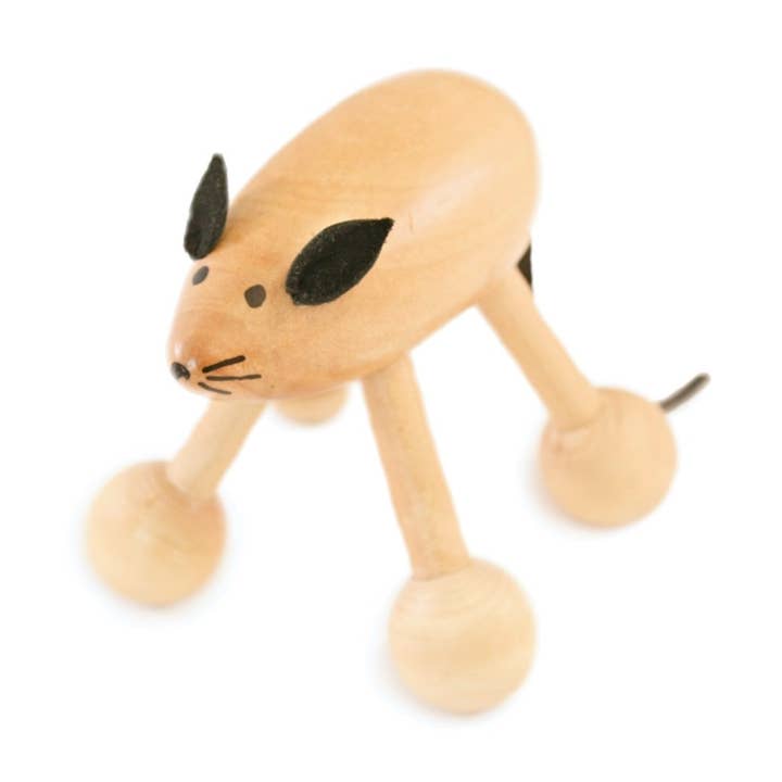 Mousy - body, neck and head wooden massager for wholesale by Cose Della Natura