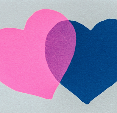 Alphabet Studios - Wholesale Love Card - TWO HEARTS GREETING CARD1