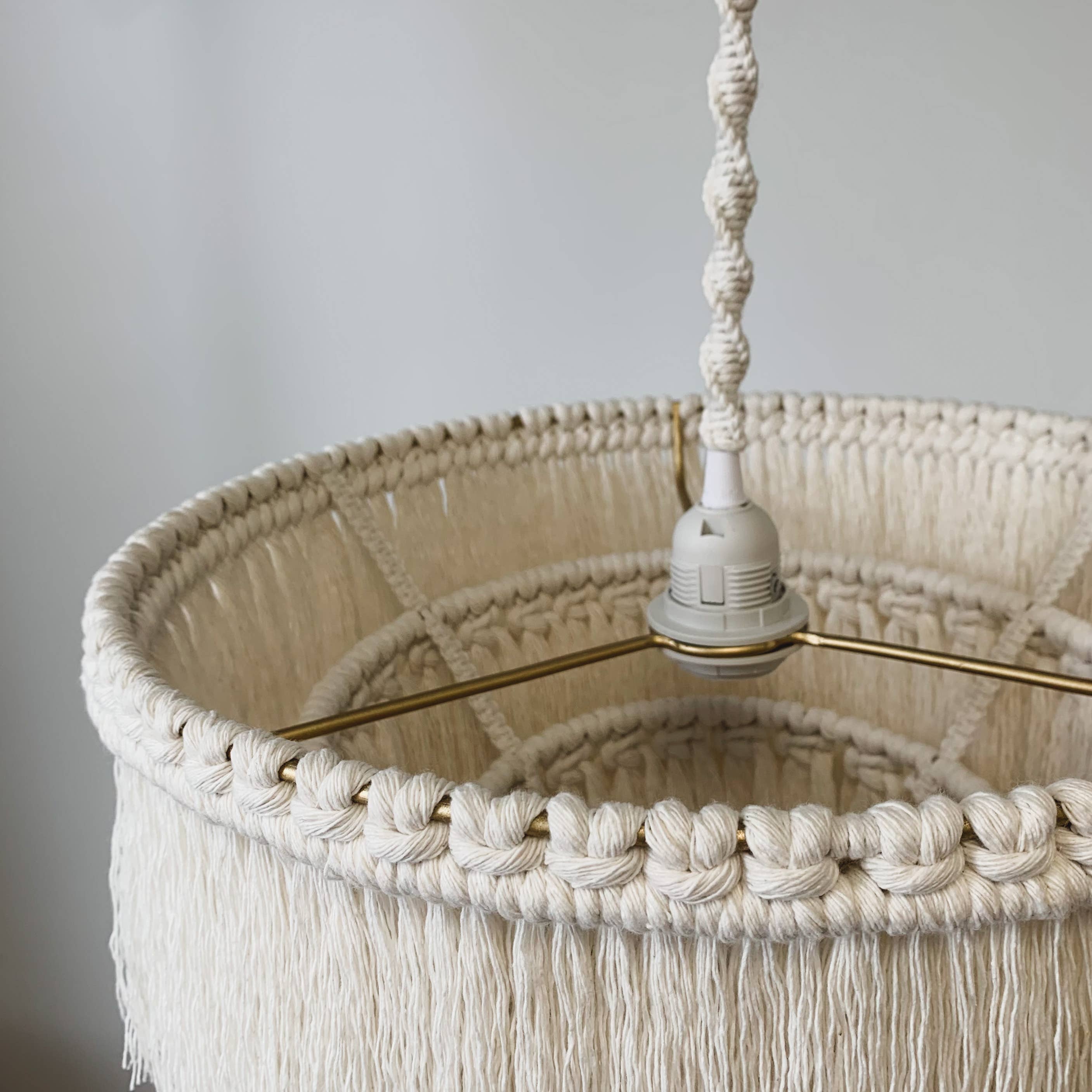 BOHO LIGHTS – wholesale Chandelier/hanging light – Cotton Fringe Chandelier4