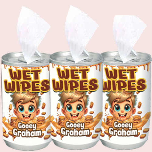 The S'mores Company - Wholesale Face & Body Wipes - Wet Wipes - Messy S'mores Collection - Clip Strip4