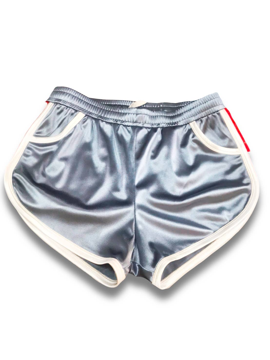 Artree - Wholesale Athletic Shorts - Women's - Women's Retro Vintage Sport Shorts Grey Red