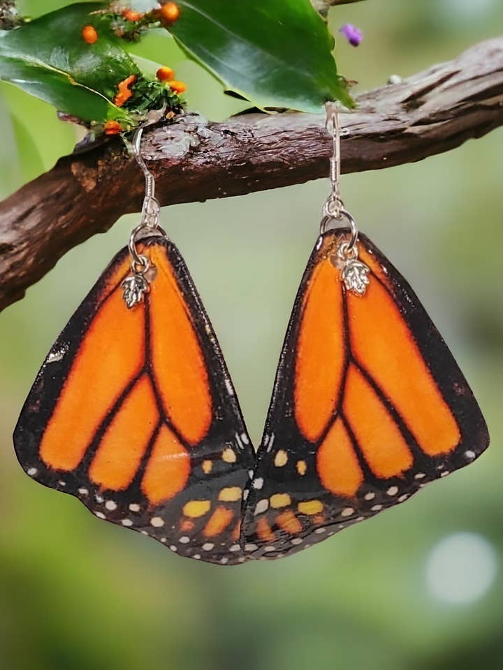 A Monarch Jewelry Project-monarch (light) butterfly earrings for wholesale by Monarch Jewelry Project/dIANKA designs