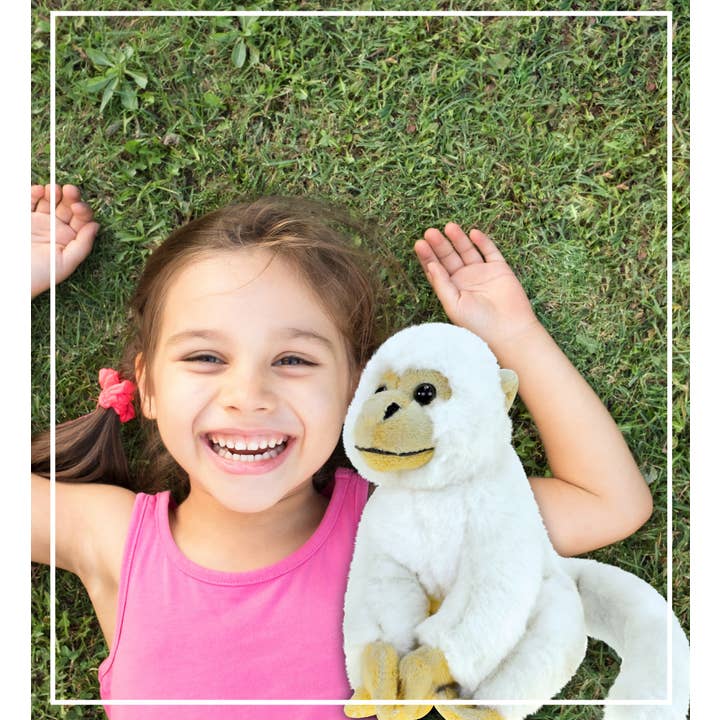 Cota Global - Venta al por mayor Peluche - Niños y bebés - Súper Suave de Peluche - Mono Ardilla Blanco4