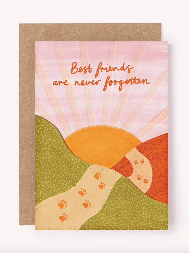 Pet Loss Sympathy Greeting Card - Dog Cat Loss | Condolences for wholesale by Lauren Sissons Studio