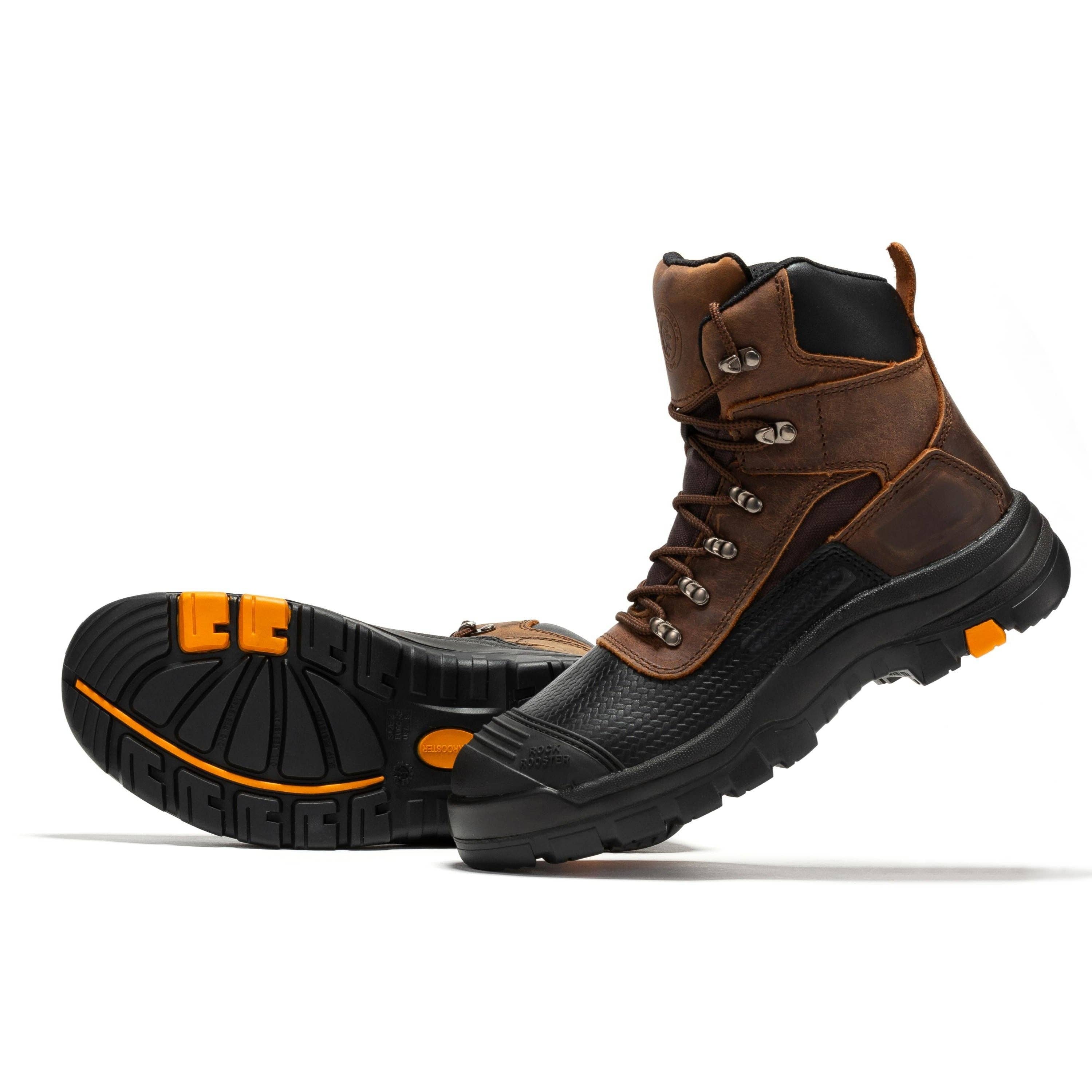 Rock Rooster Footwear - Wholesale Boots - Unisex - ROCKROOSTER Sedona 6 Inch Waterproof Steel Toe Leather Work Boots AK2169