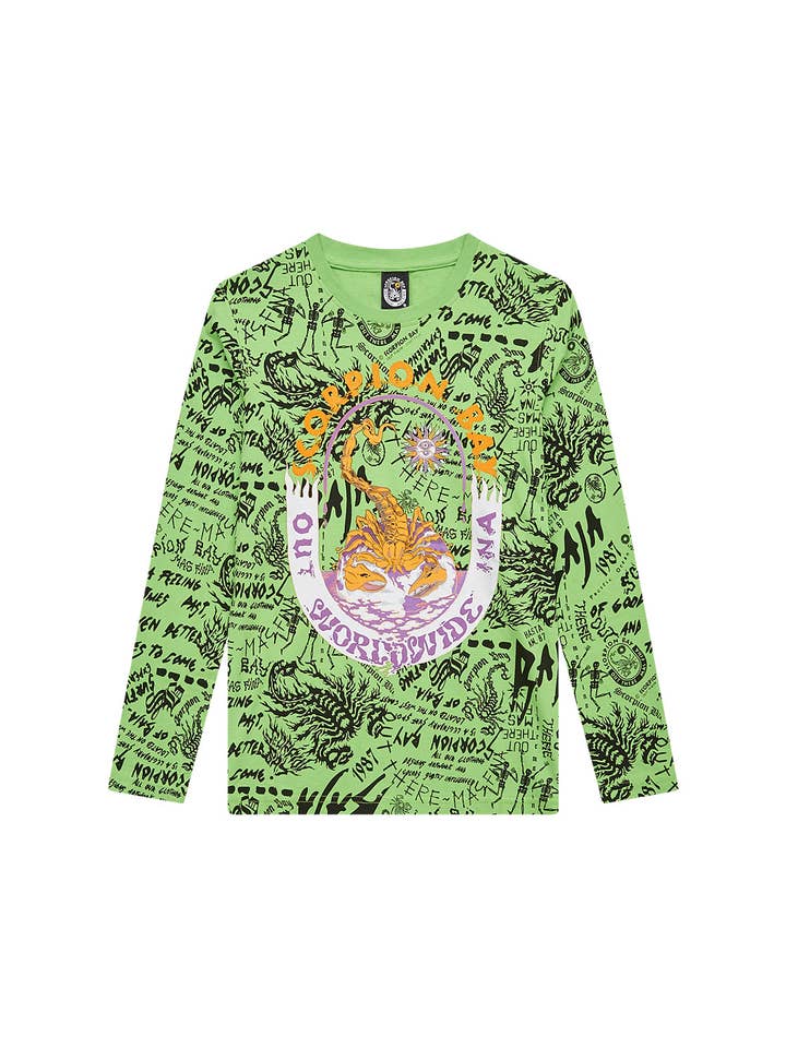 Scorpion Bay - Vendita all'ingrosso Maglietta serigrafata - Bambini - Bambino | T-Shirt A Maniche Lunghe All-Over