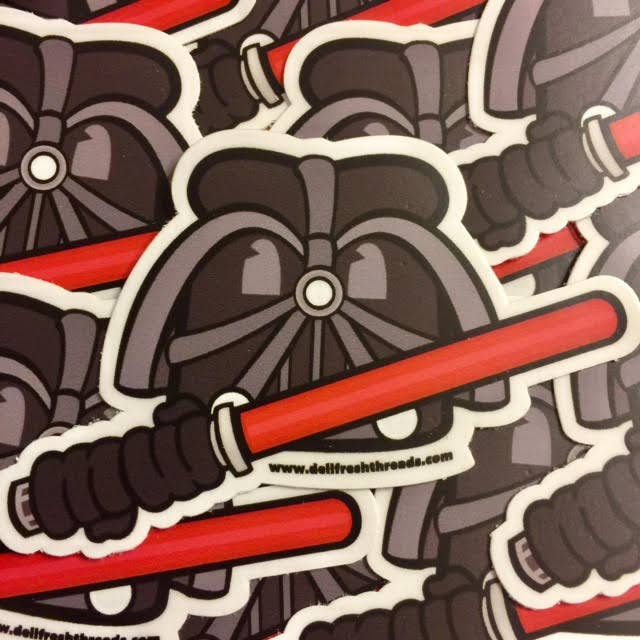 Darth Bread Sticker for wholesale by Deli Fresh Threads