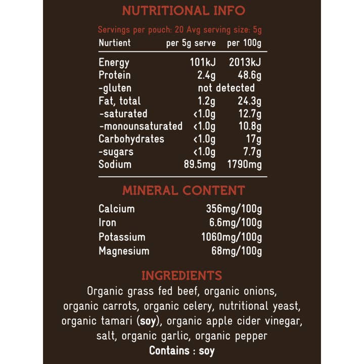 Broth of Life - Wholesale Broth - Beef Bone Broth Freeze-Dried (organic)1