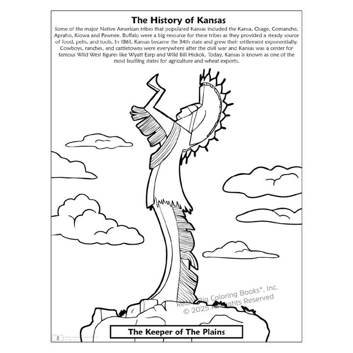 Really Big Coloring Books | ColoringBook.com - Wholesale Coloring & Activity Book - Kids & Baby - Kansas State Coloring Book 8.5 x 111